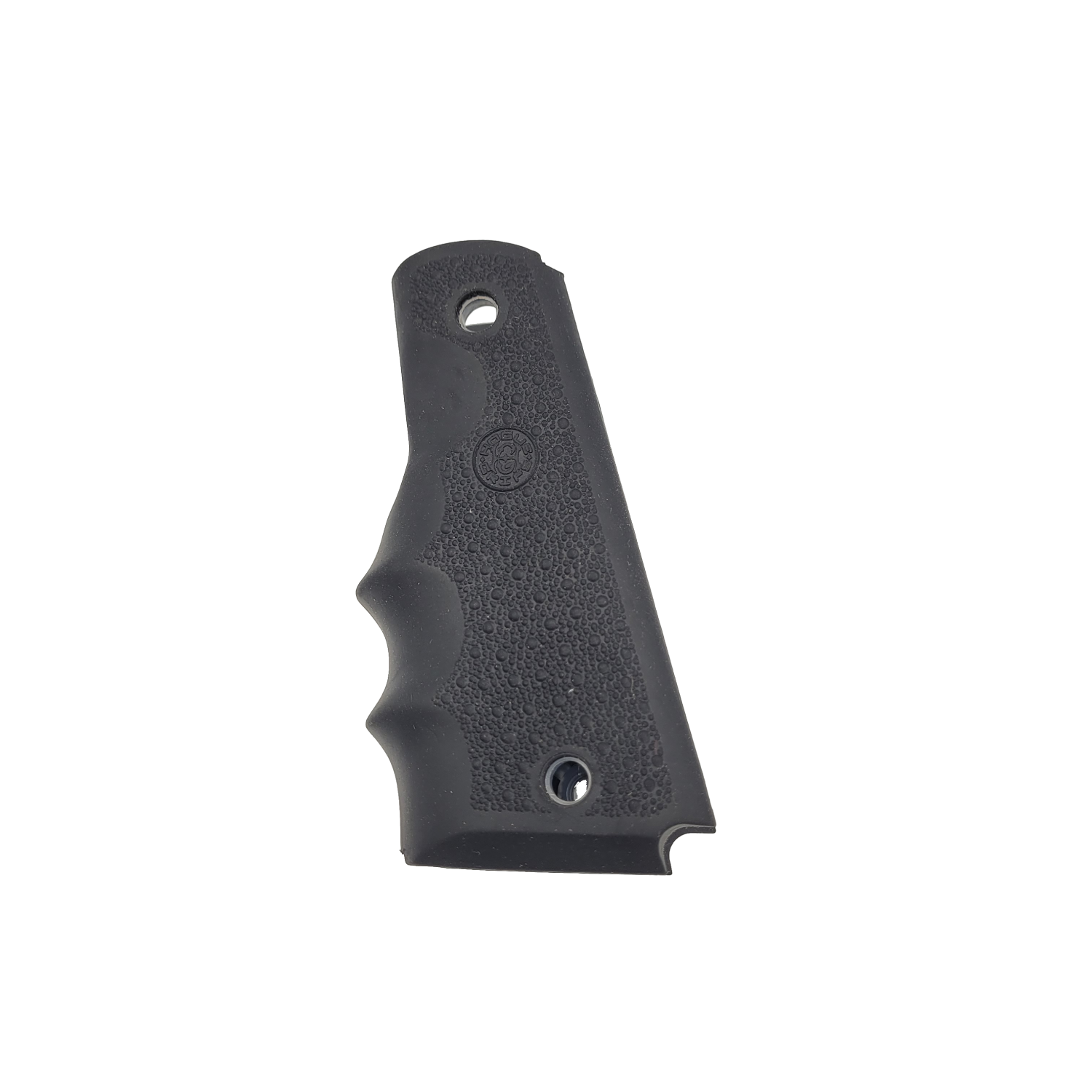 Hogue 1911 OverMolded Rubber Grip with Finger Grooves - Black